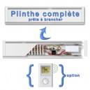 Plinthe électrique complète 185W - Longueur 1 mètre